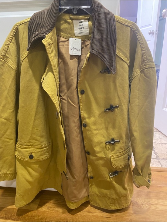 We The Free Other - We The Free Yellow barn Jacket with Brown Corduroy Collar